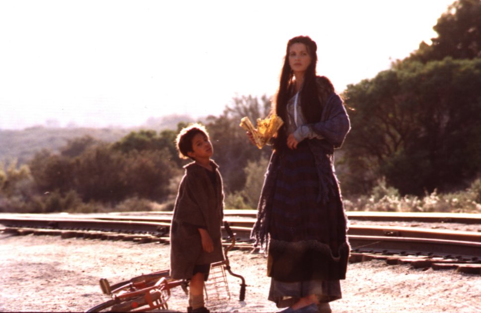 Aizea scene photographed beside the railroad tracks at Campo